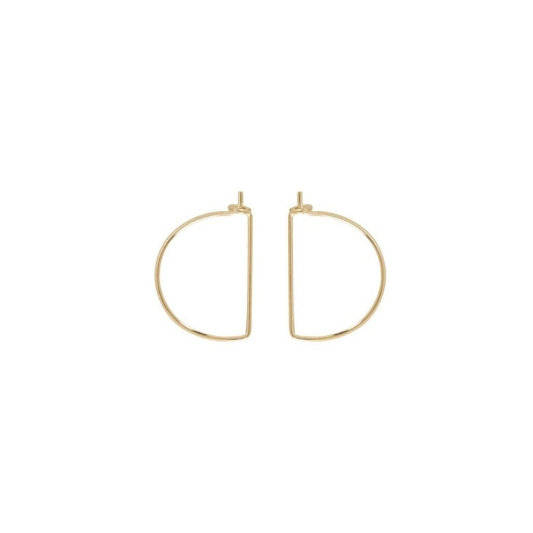 Half Moon Hoop Earring