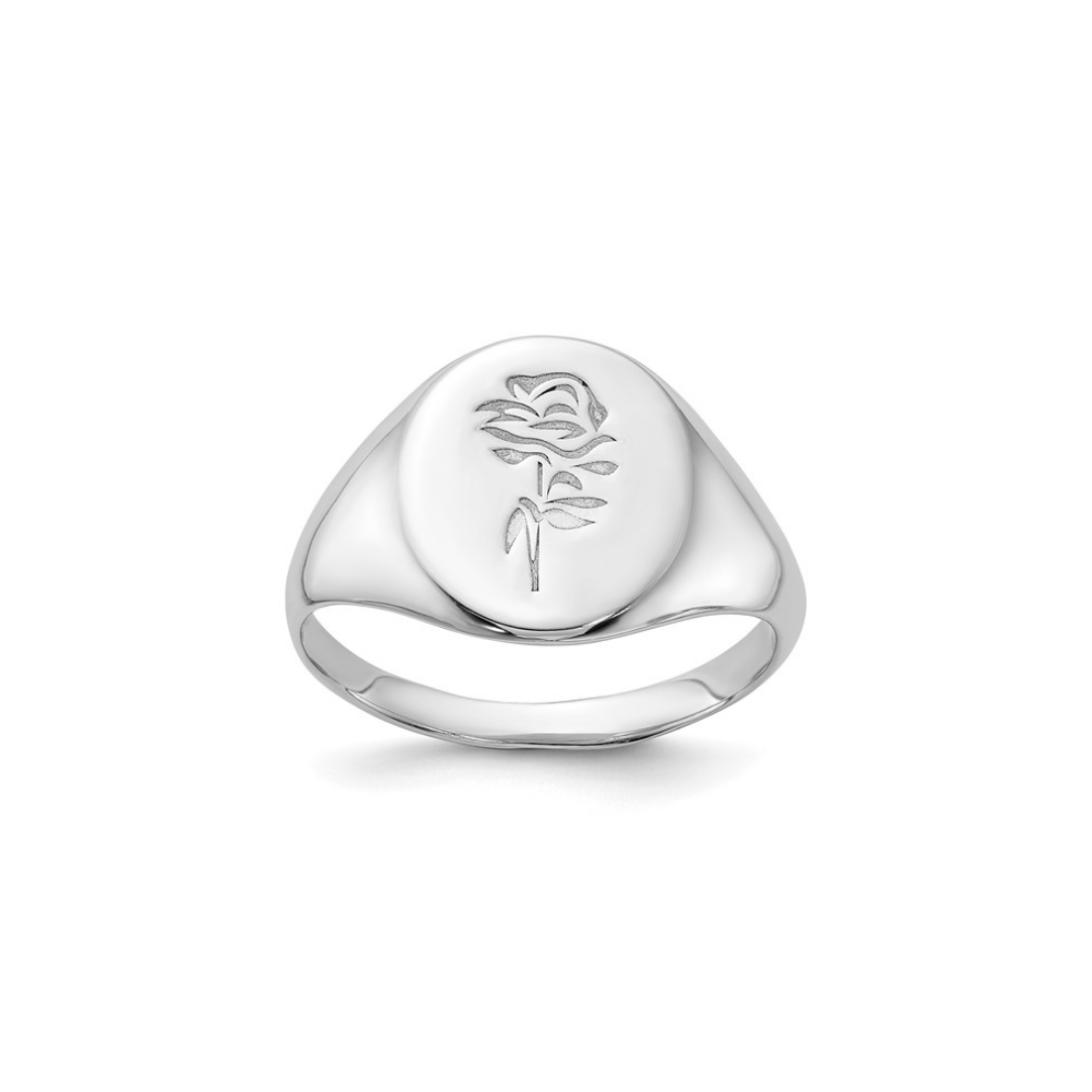 Rose Signet Ring