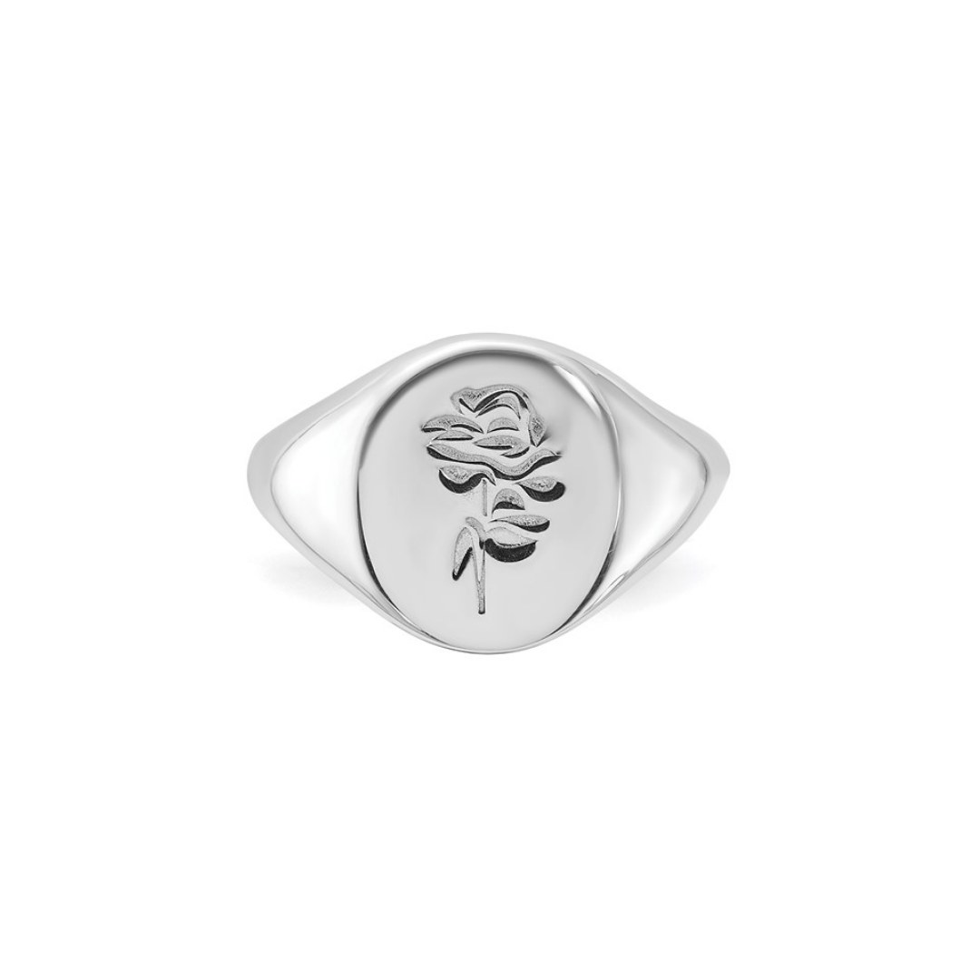 Rose Signet Ring
