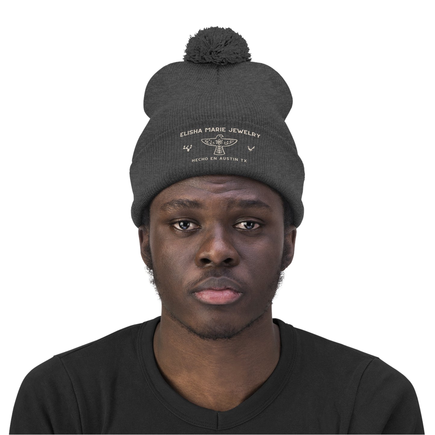 EM Pom Pom Beanie