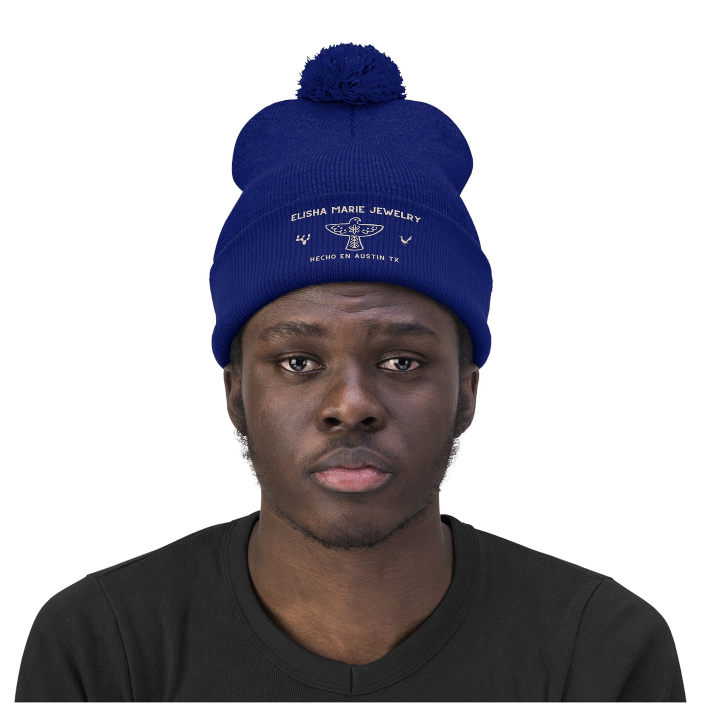 EM Pom Pom Beanie