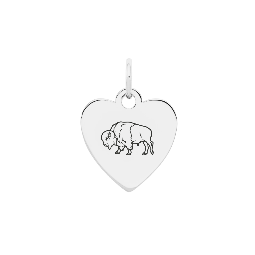 Bison Heart Charm
