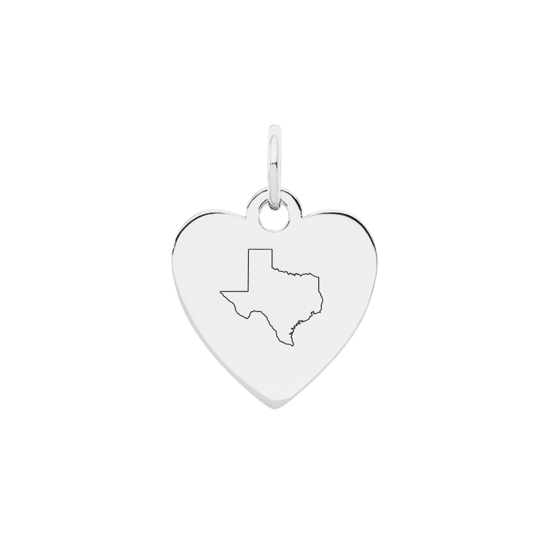 Texas Heart Charm