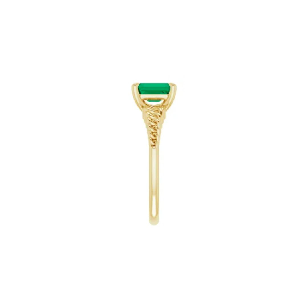 Emerald Engagement Ring