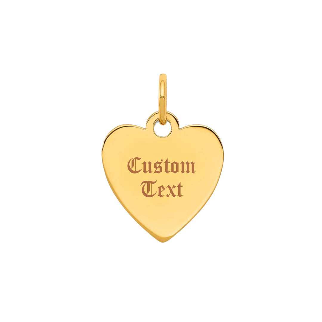 Western Hat Heart Charm