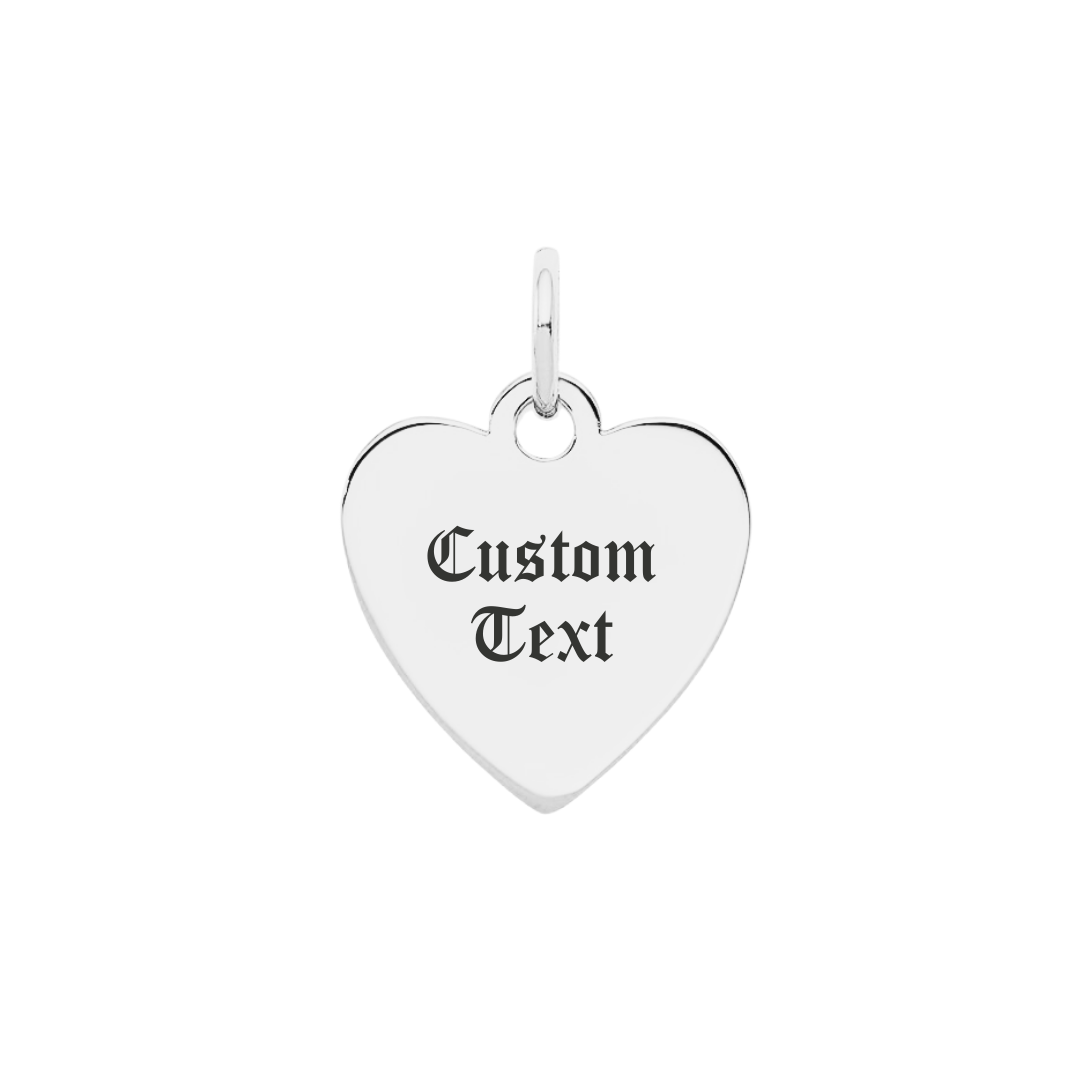 Western Hat Heart Charm