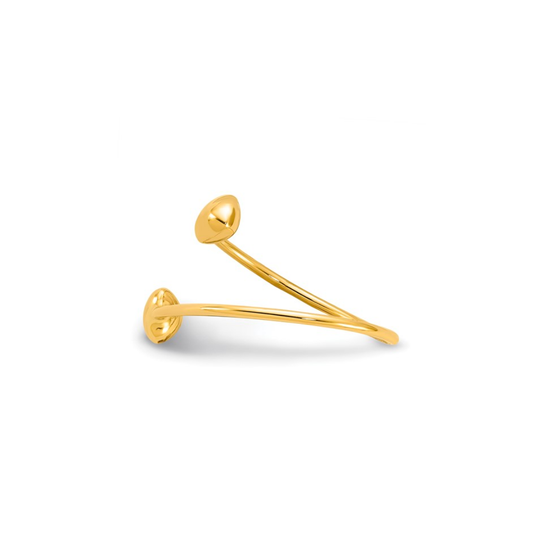 14K Adjustable Heart Ring
