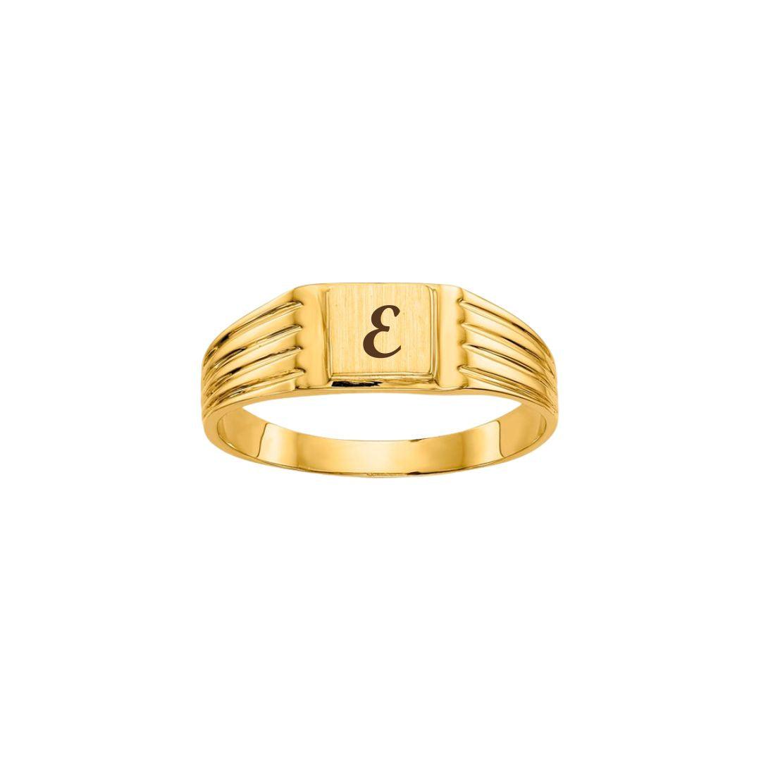 14K Childs Signet Ring