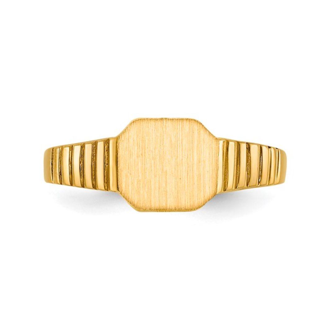 14K Childs Signet Ring