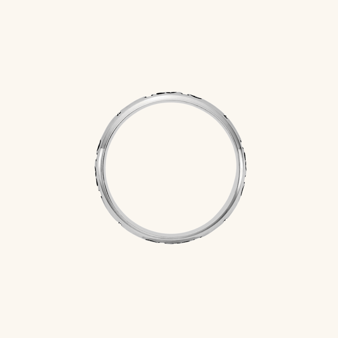 Silver Stackable Name Ring