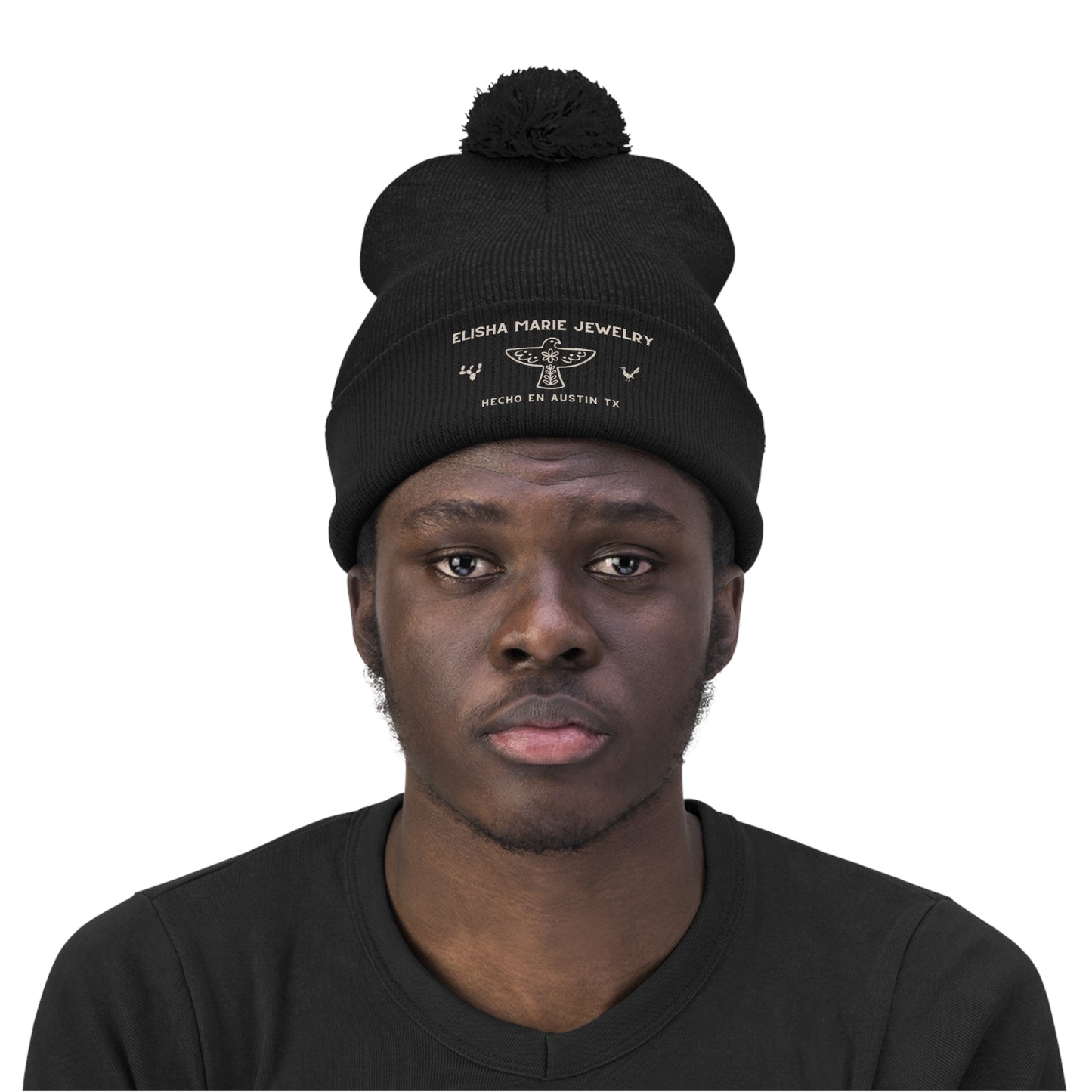 EM Pom Pom Beanie