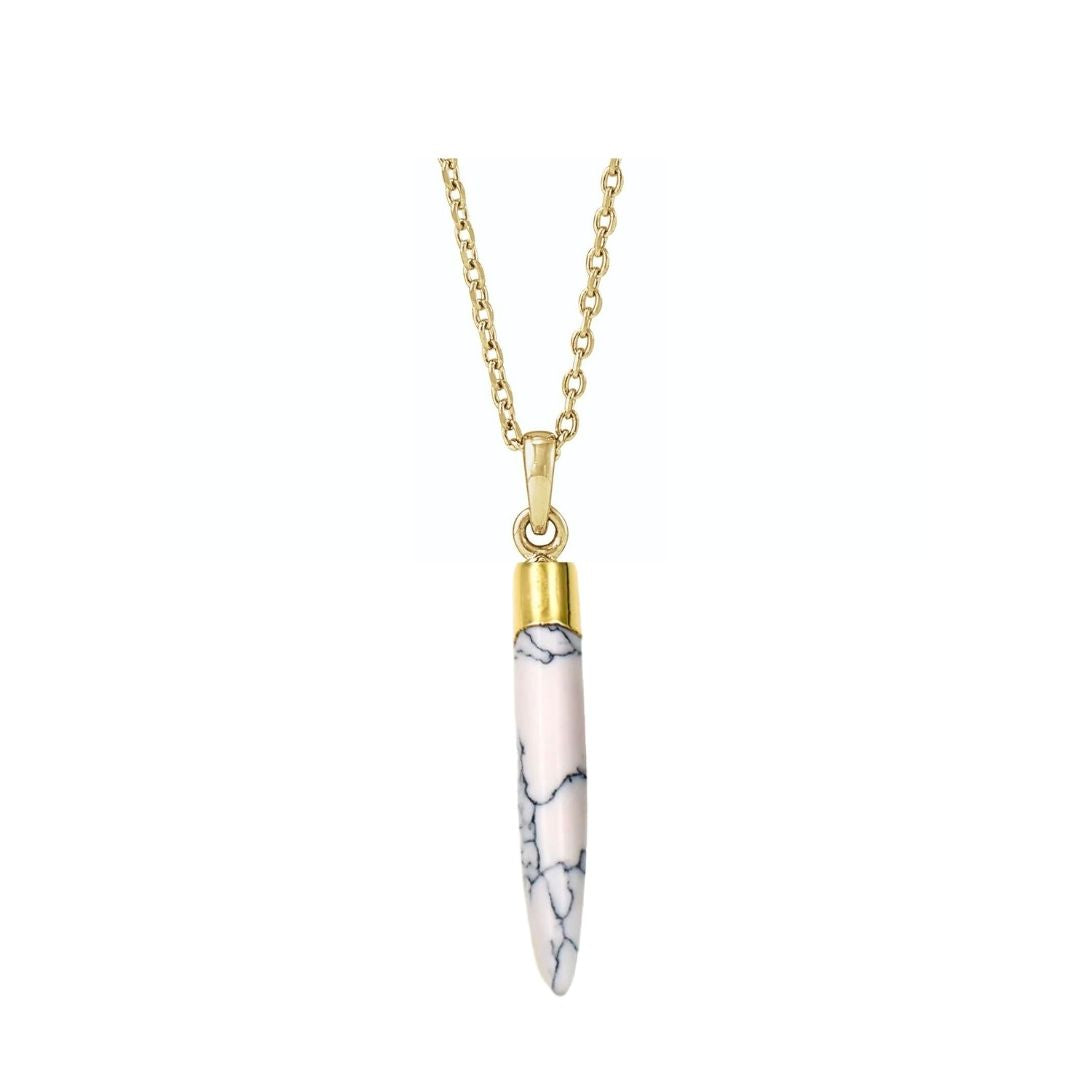Howlite Point Necklace