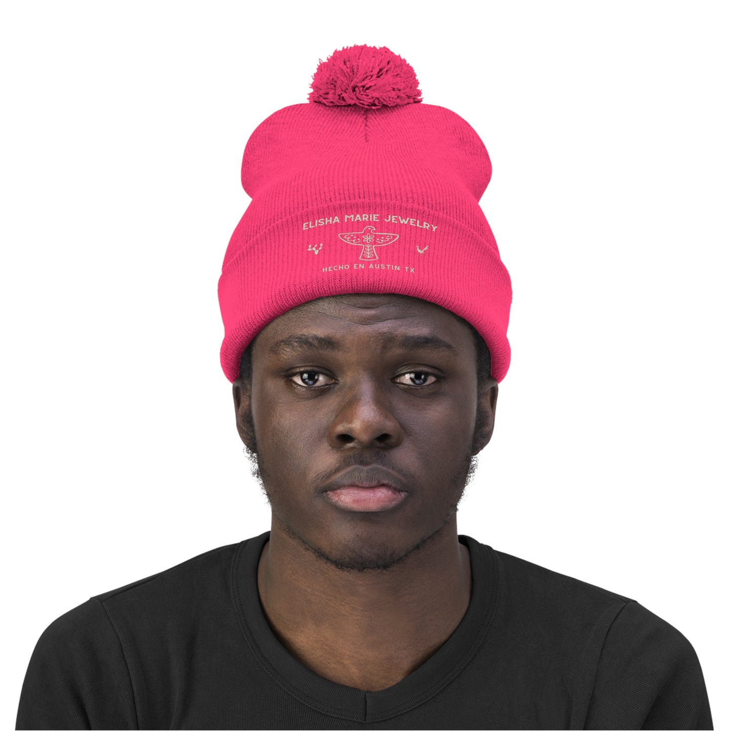 EM Pom Pom Beanie