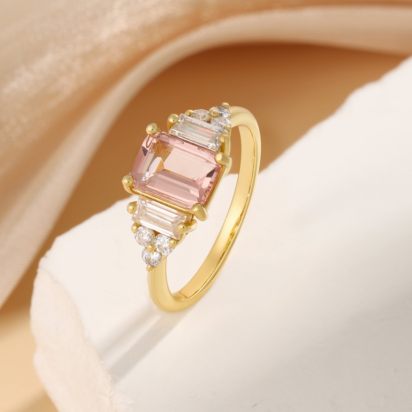 Pink Morganite Ring