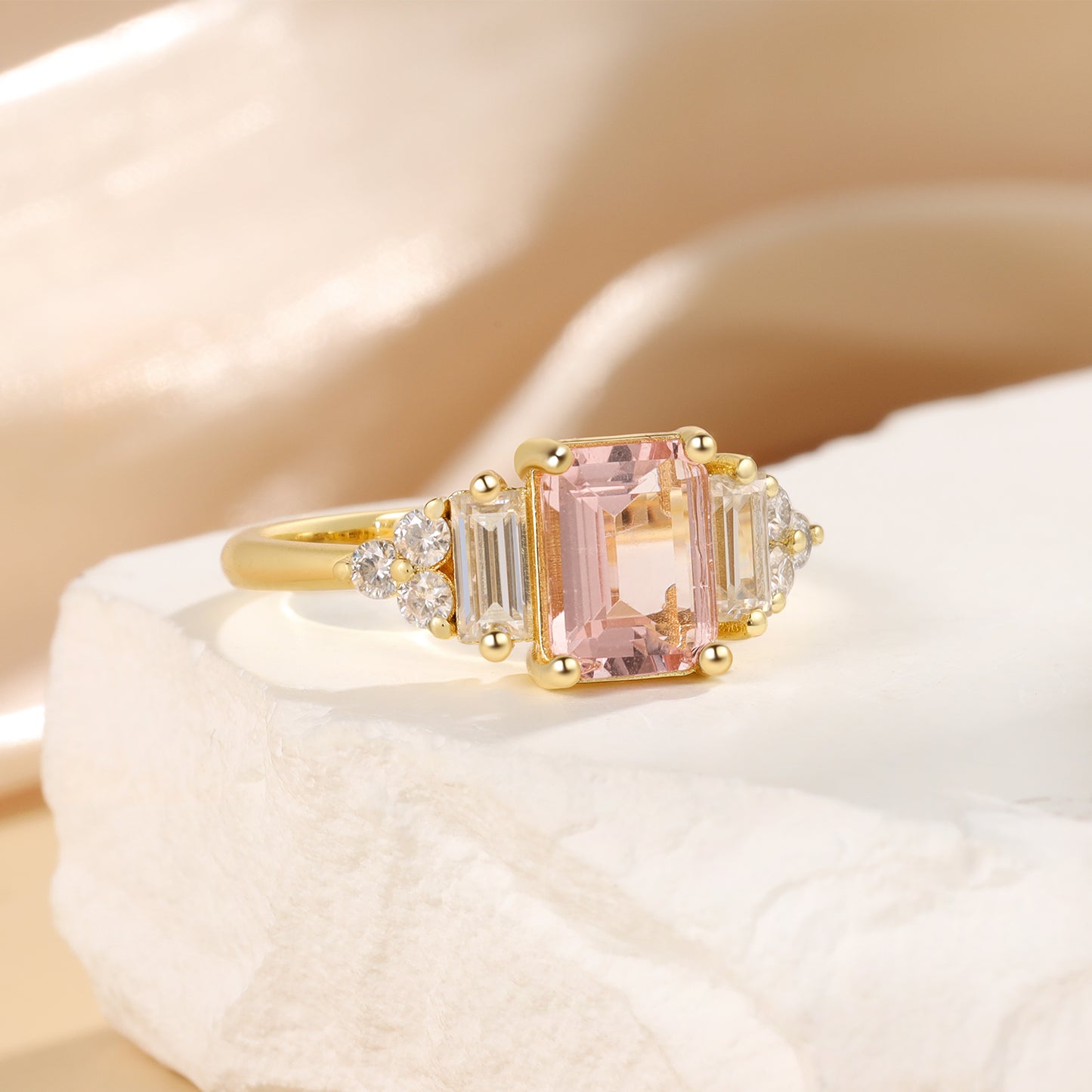 Pink Morganite Ring