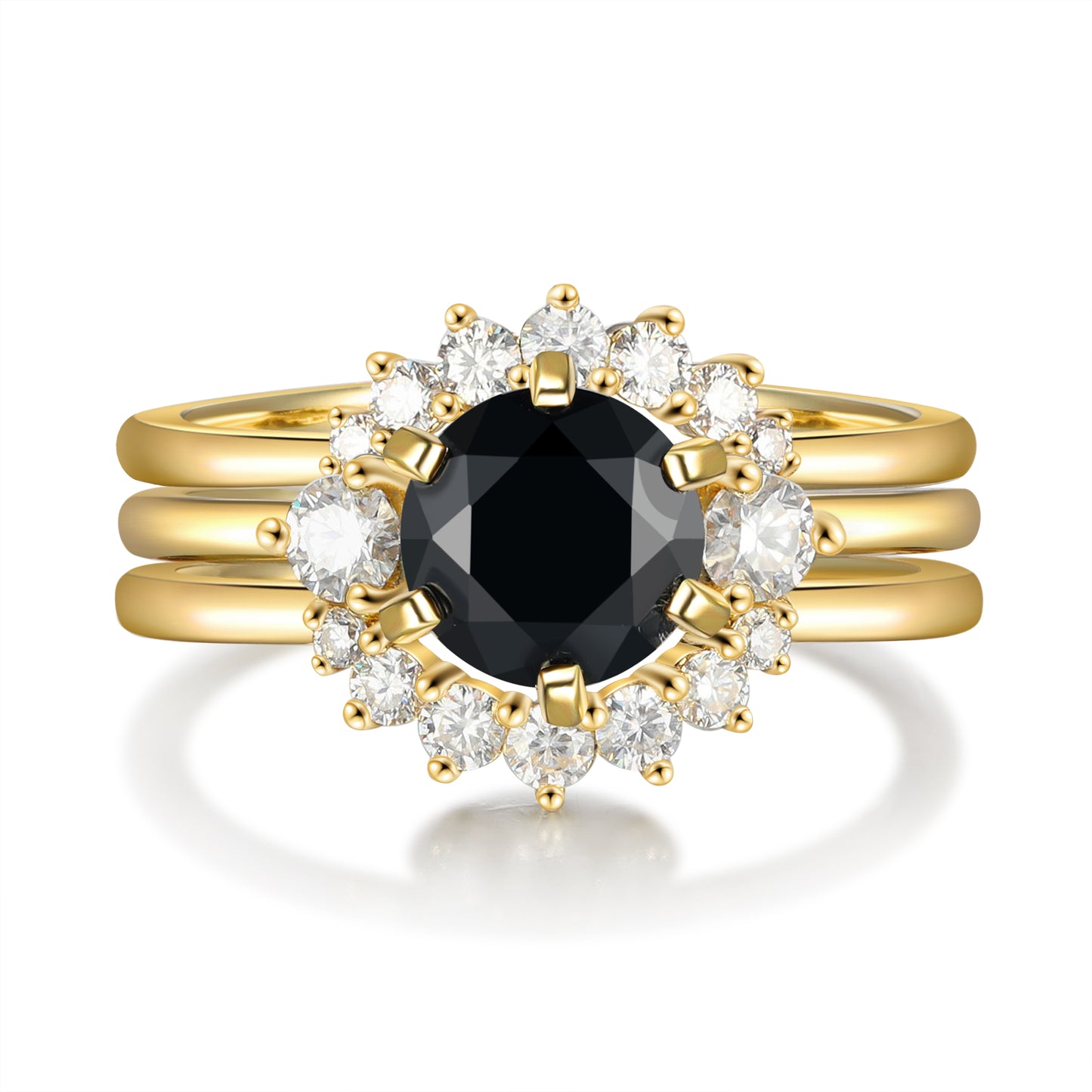 Black Onyx Stack Ring