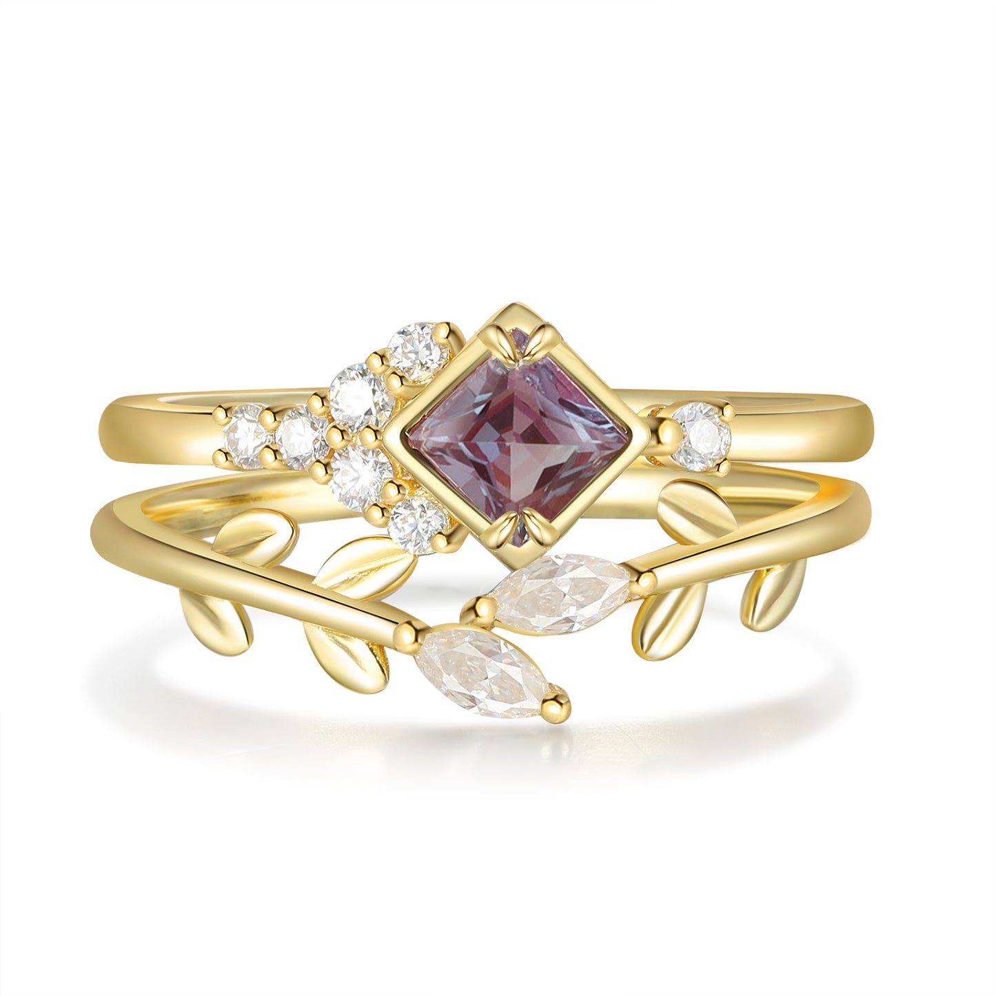 18K Alexandrite Engagement Ring