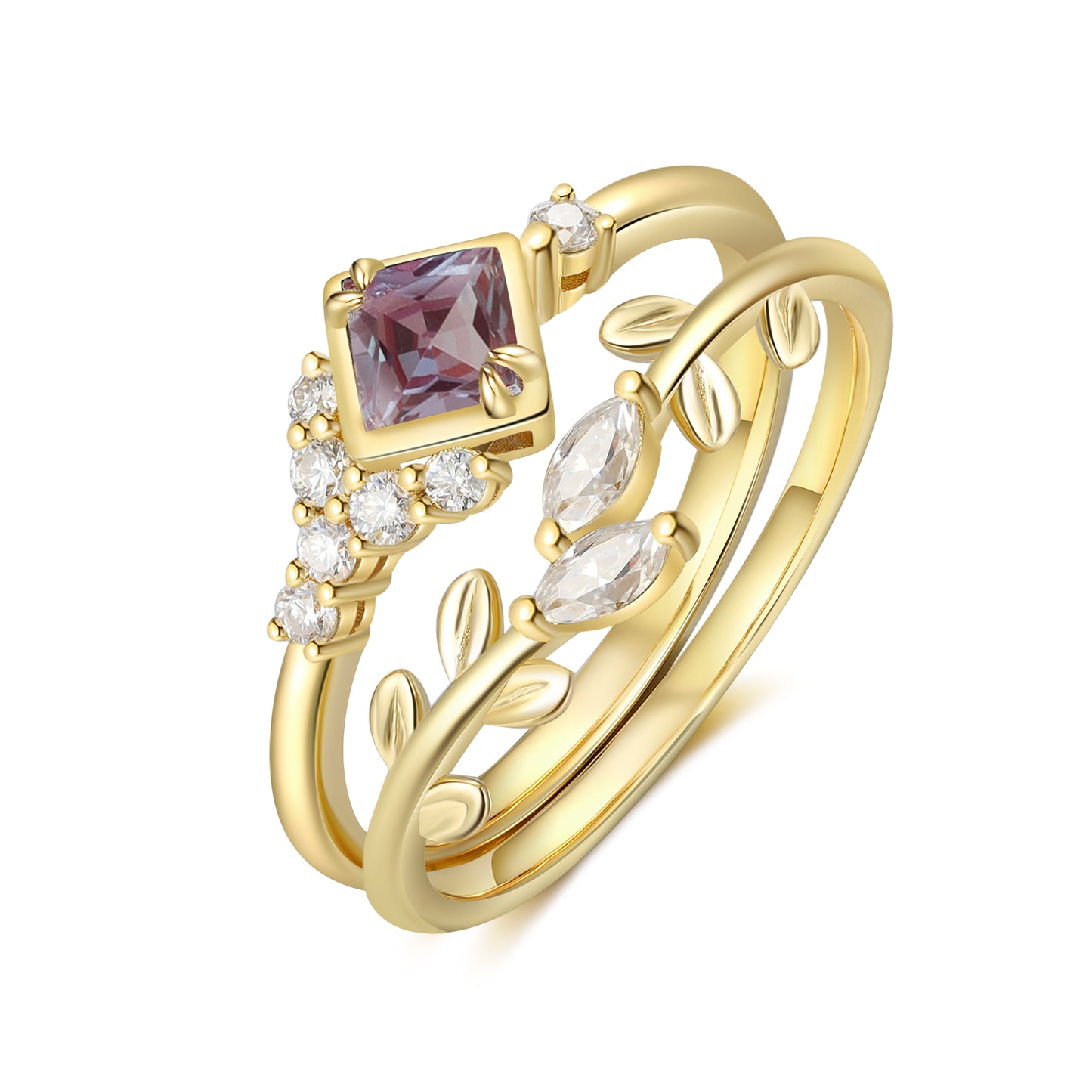 18K Alexandrite Engagement Ring