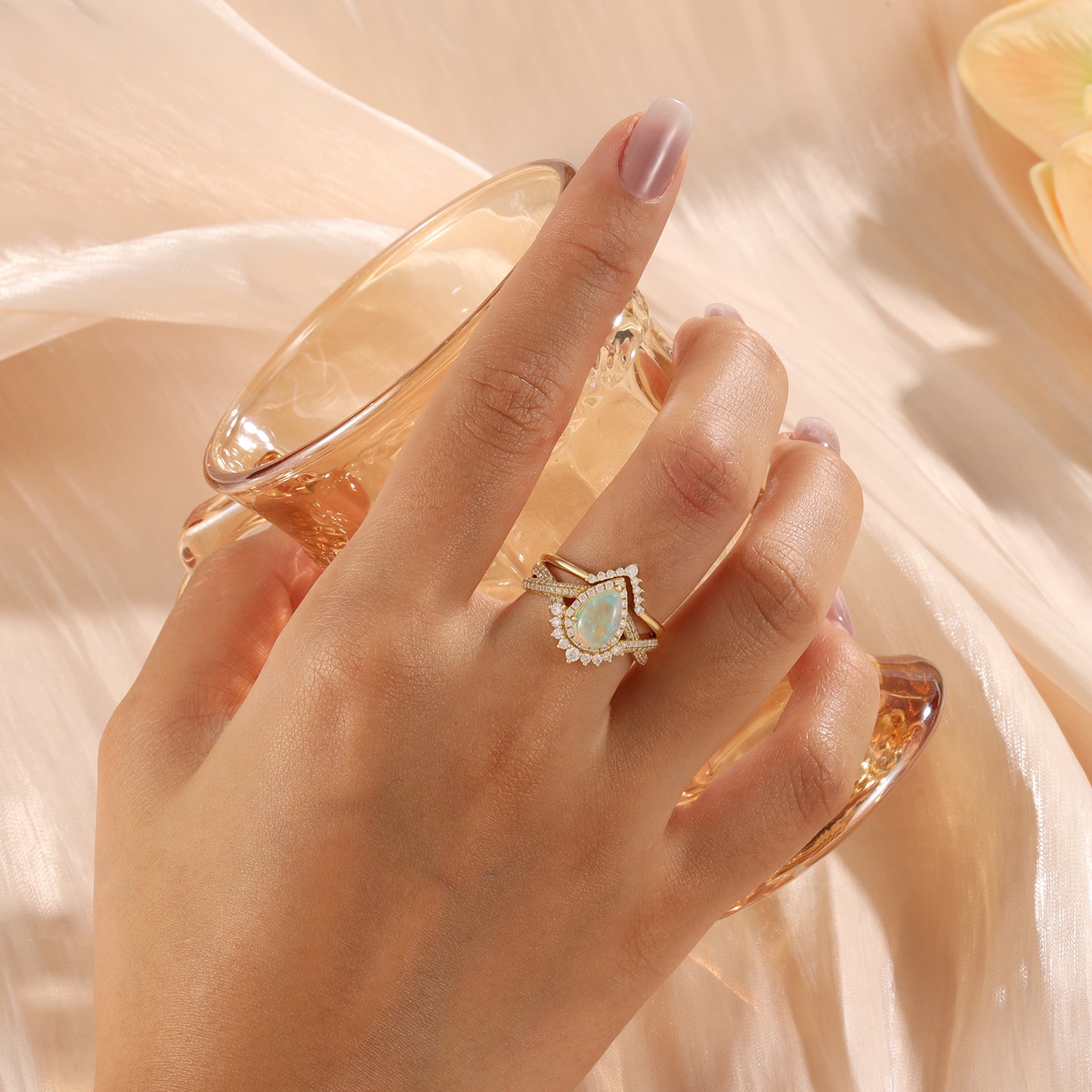 Opal Engagement Ring
