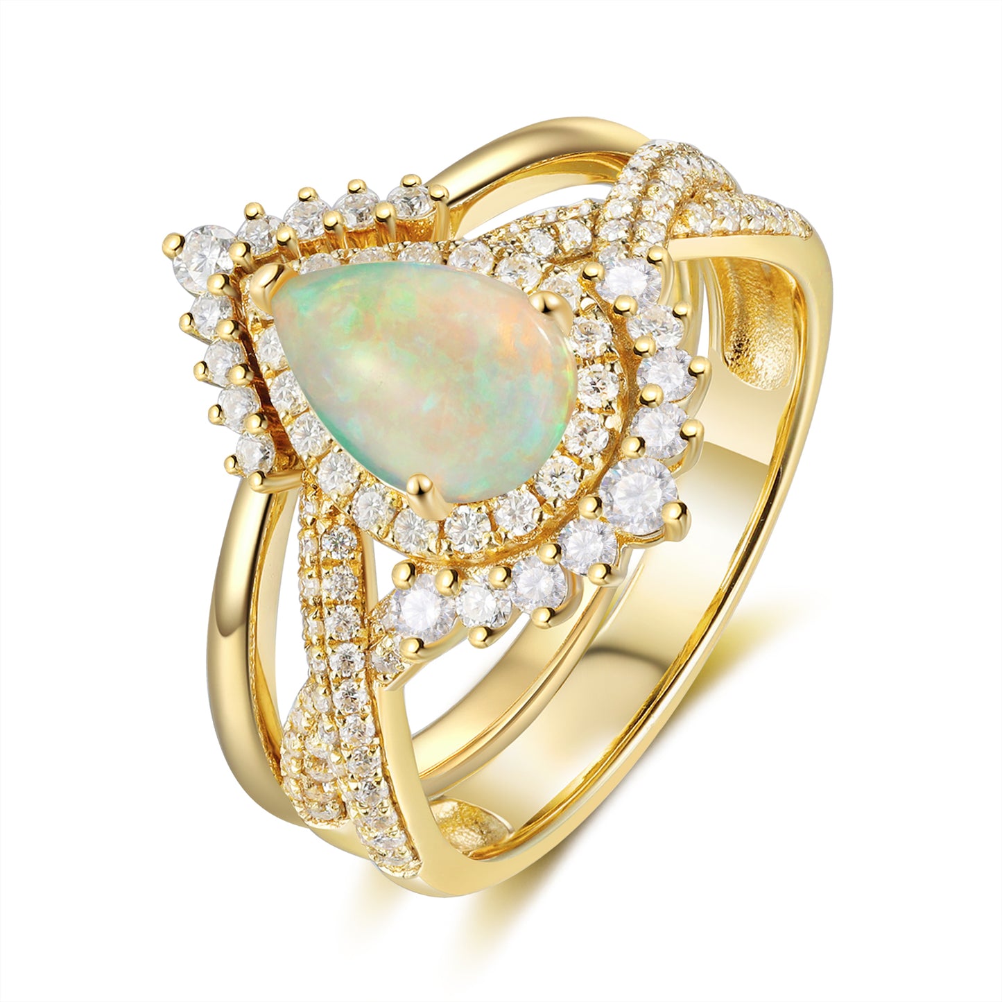 Opal Engagement Ring
