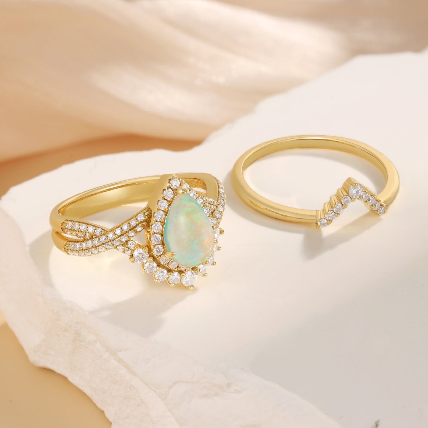 Opal Engagement Ring