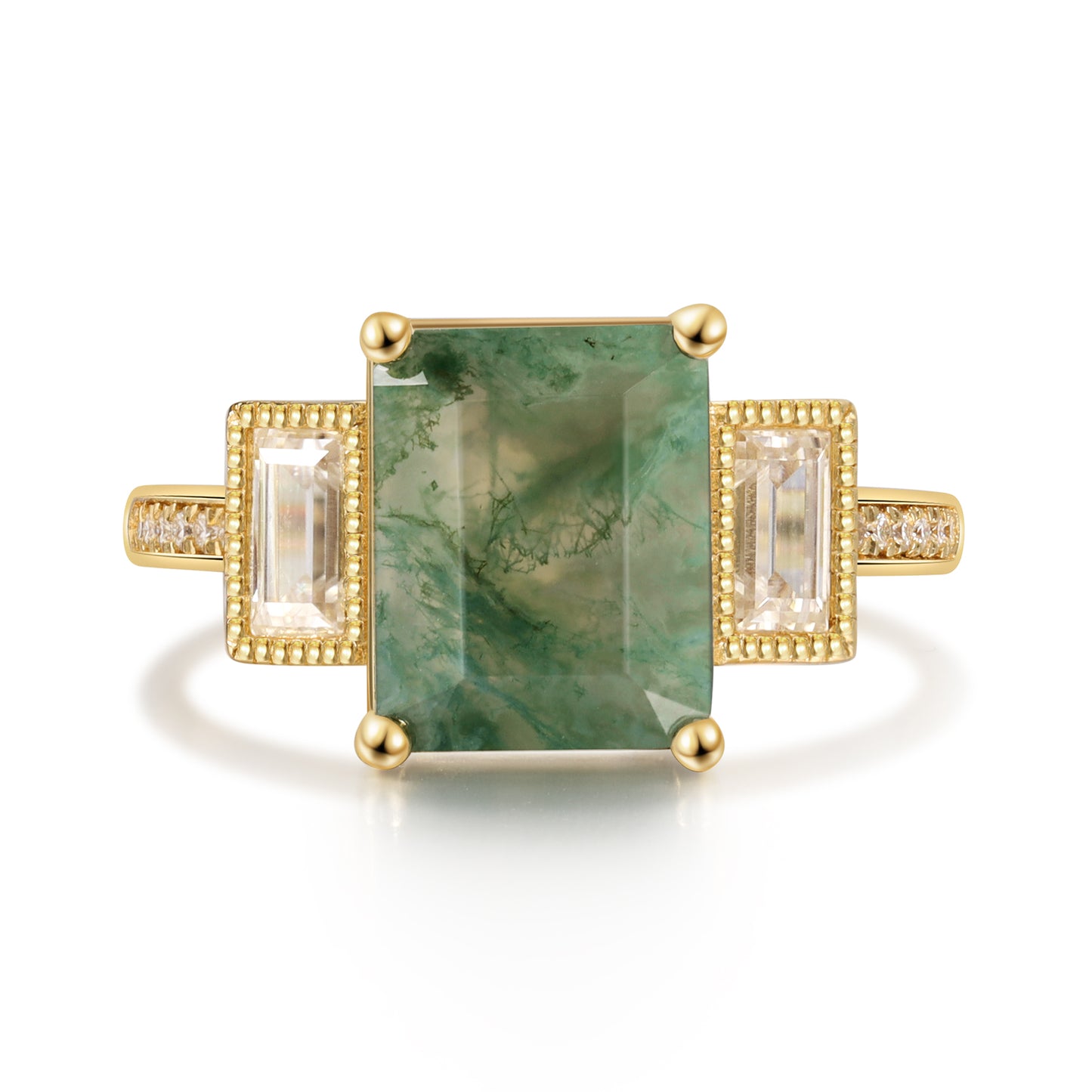 Moss Agate Ring