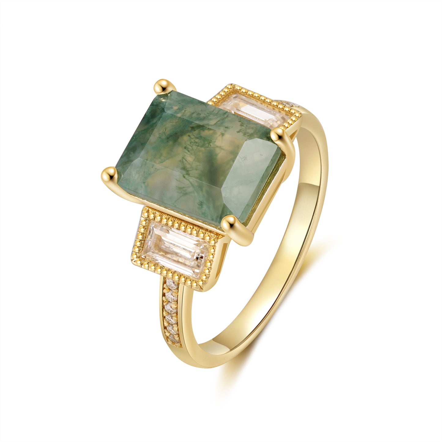 Moss Agate Ring