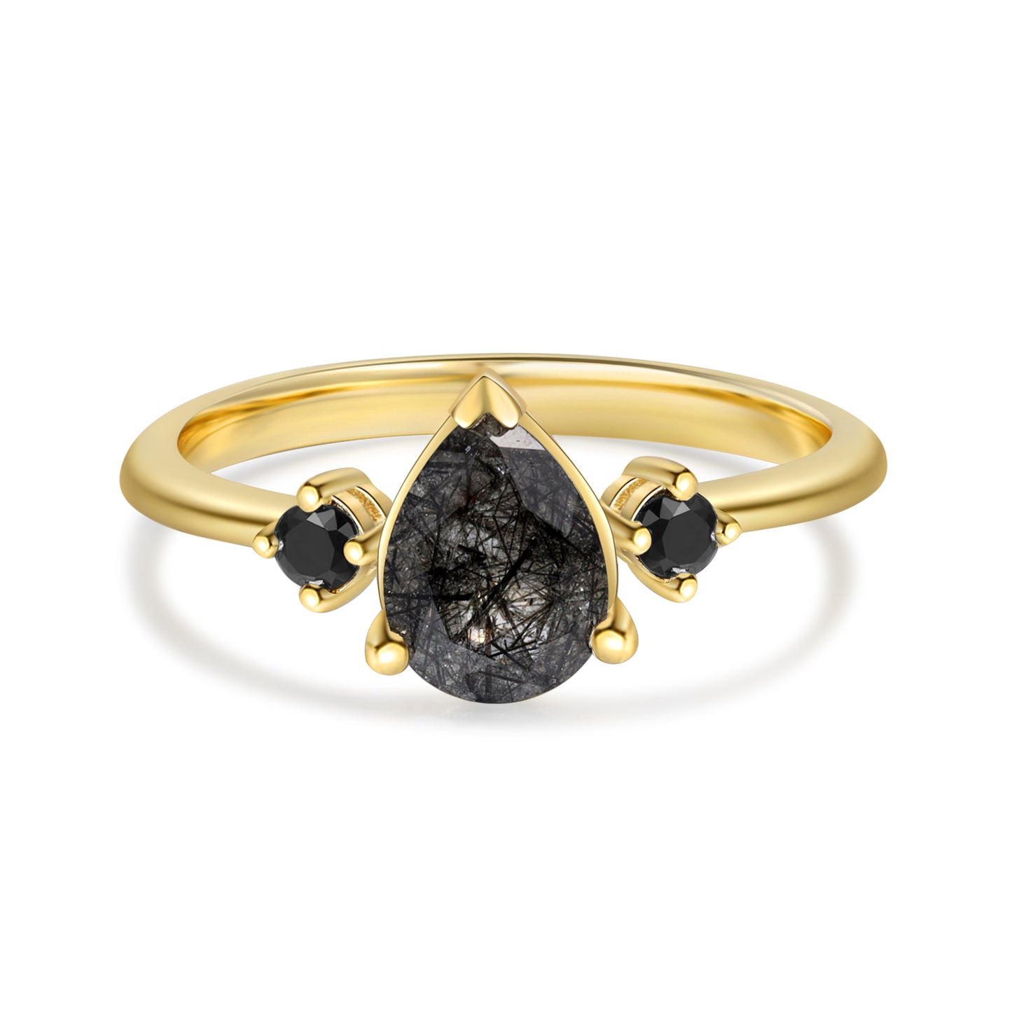 Black Quartz Ring