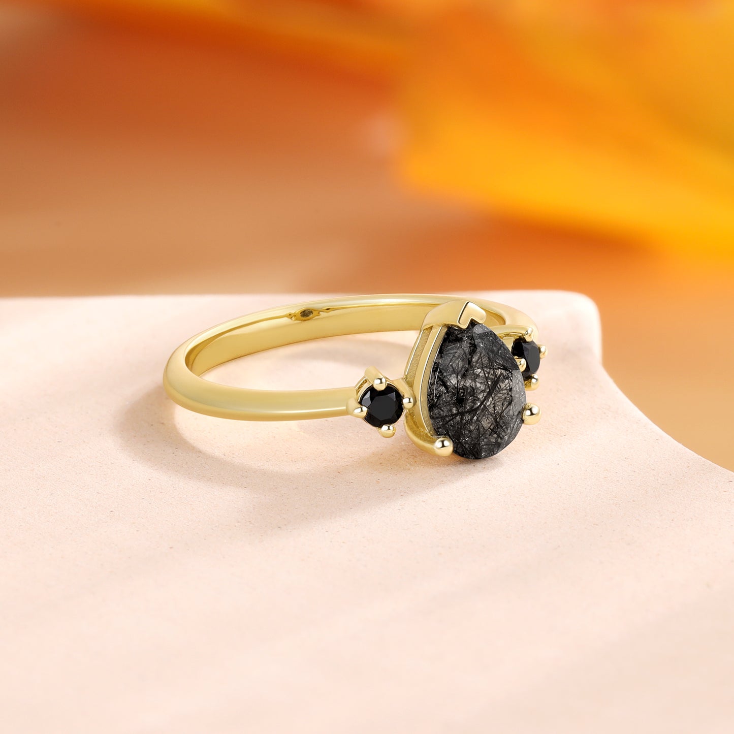 Black Quartz Ring
