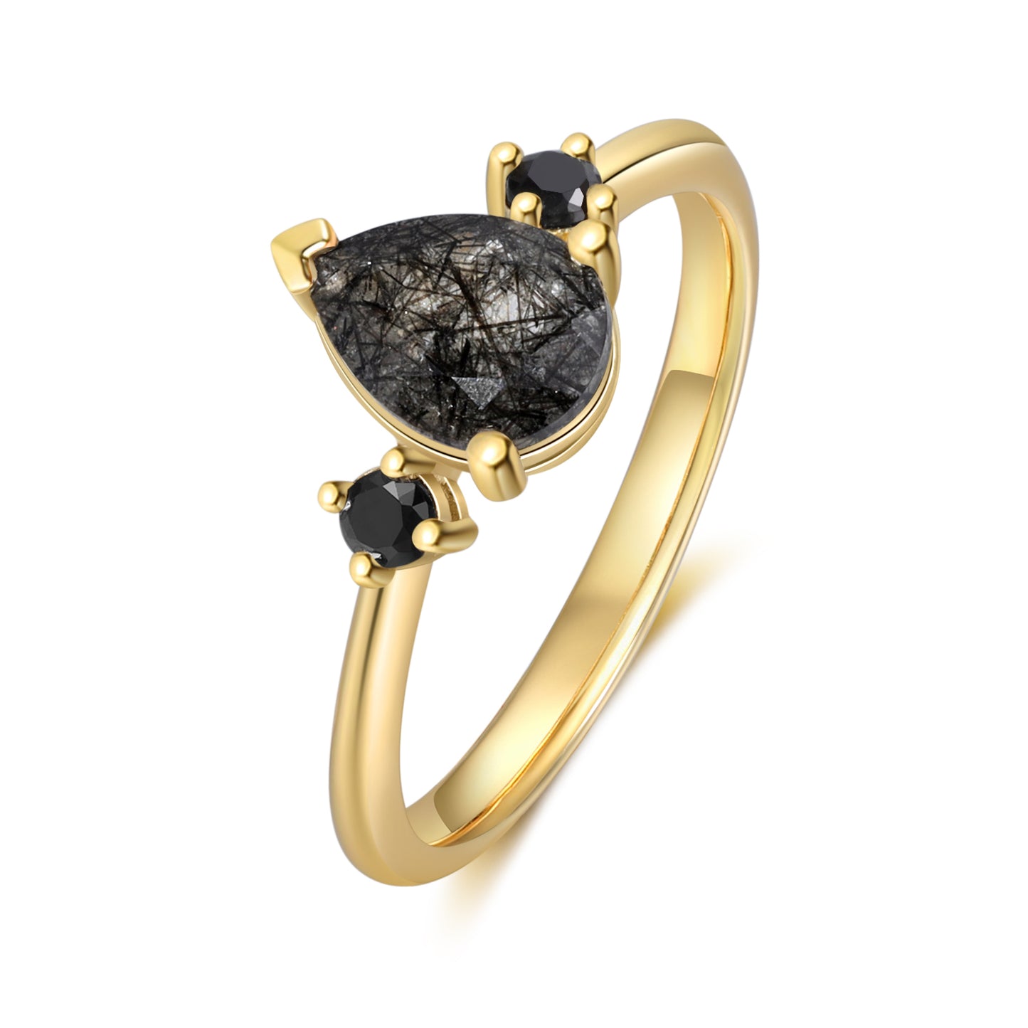 Black Quartz Ring