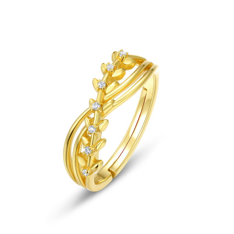 925 Sterling Silver Willow Branch Ring