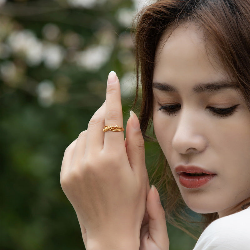 925 Sterling Silver Willow Branch Ring