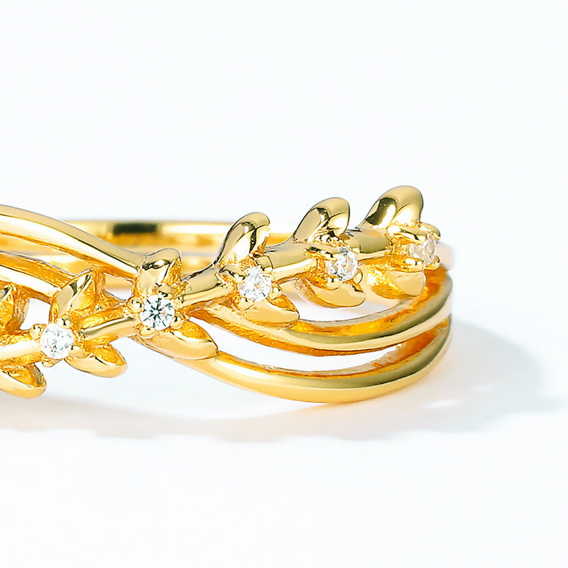925 Sterling Silver Willow Branch Ring