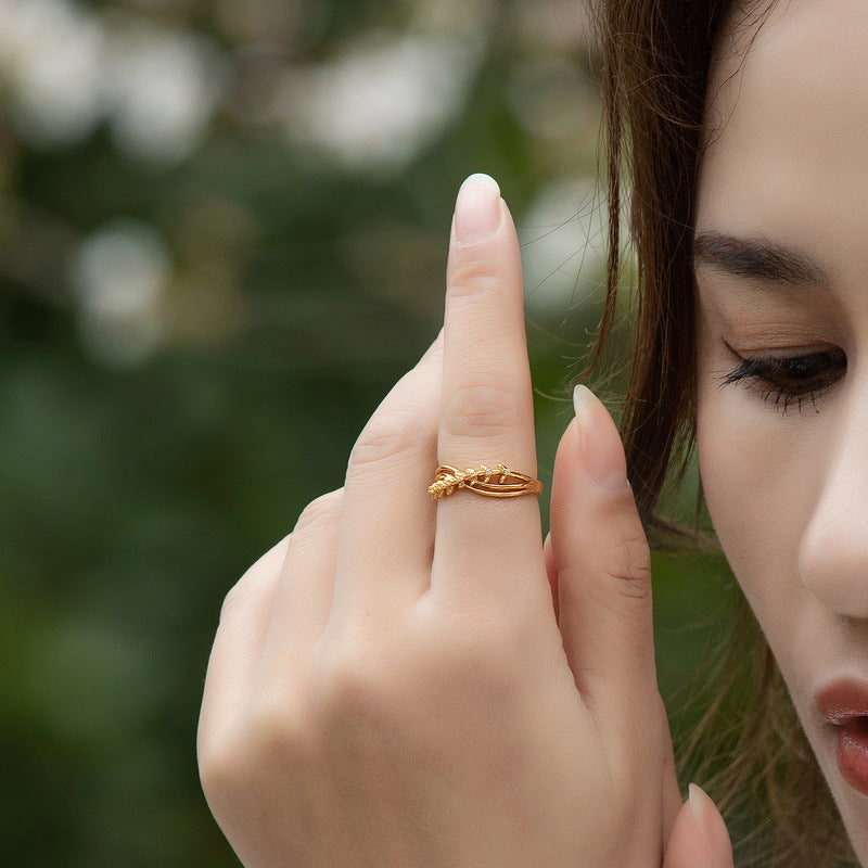 925 Sterling Silver Willow Branch Ring