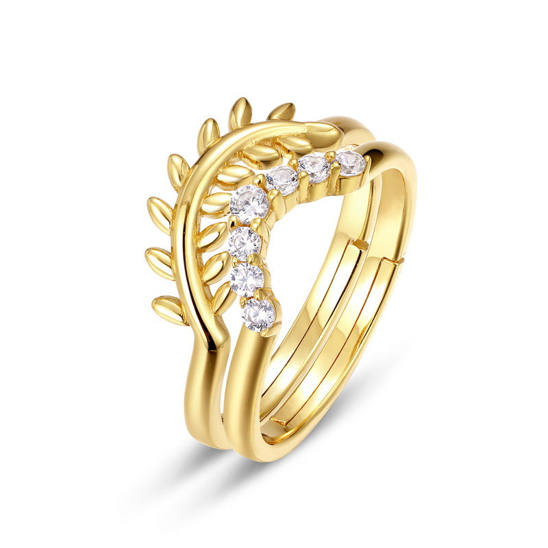 Triple Stack Willow Branch Ring