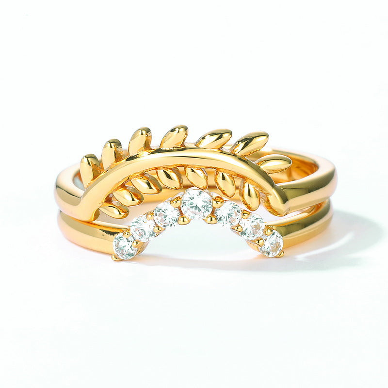 Triple Stack Willow Branch Ring