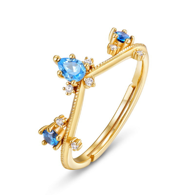 Crown CZ Ring