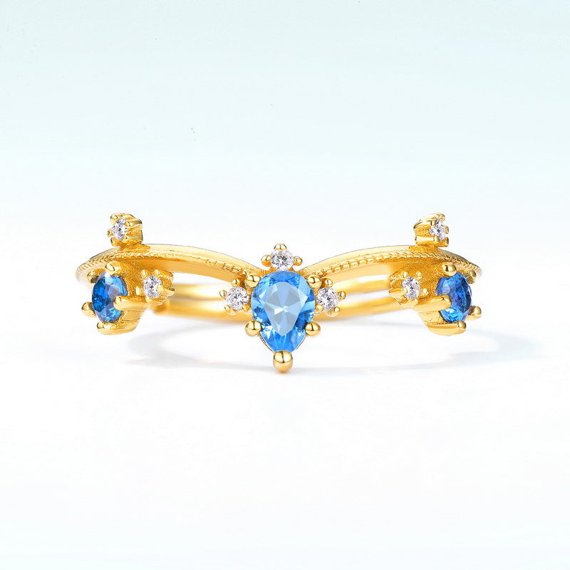 Crown CZ Ring