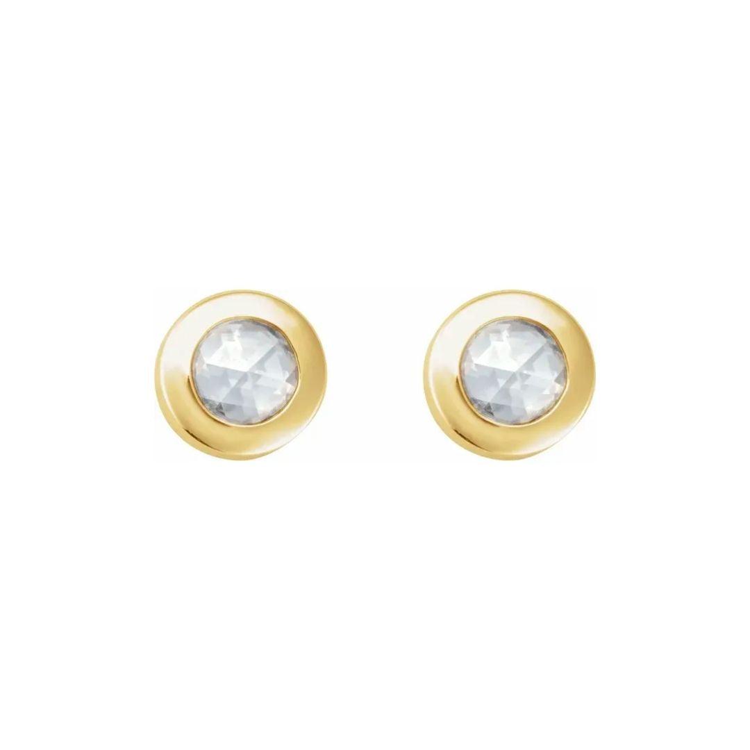 Gemstone Press Fit Back Stud Earring - Elisha Marie Jewelry