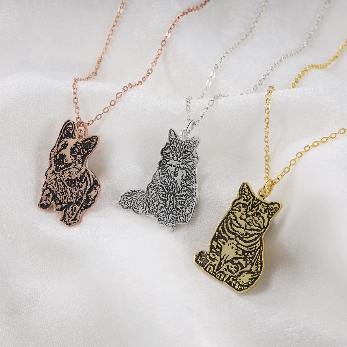 Custom Pet Portrait Necklace