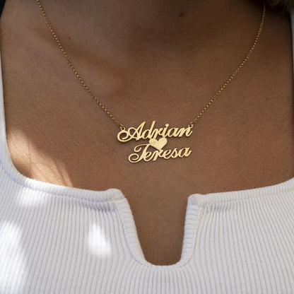 Couples Name Necklace