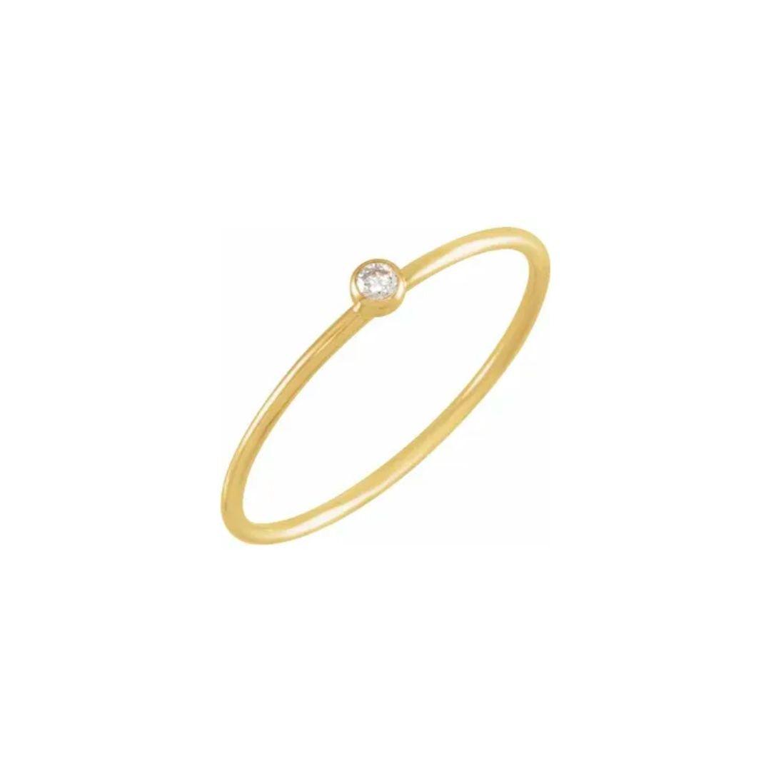 Stackable Diamond Ring - Elisha Marie Jewelry