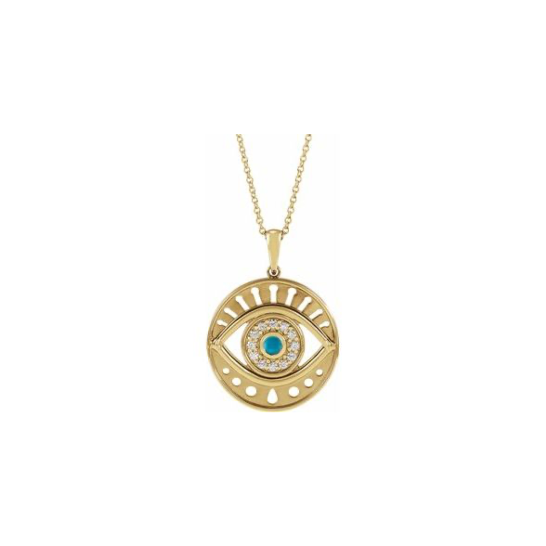 Evil Eye Turquoise Necklace