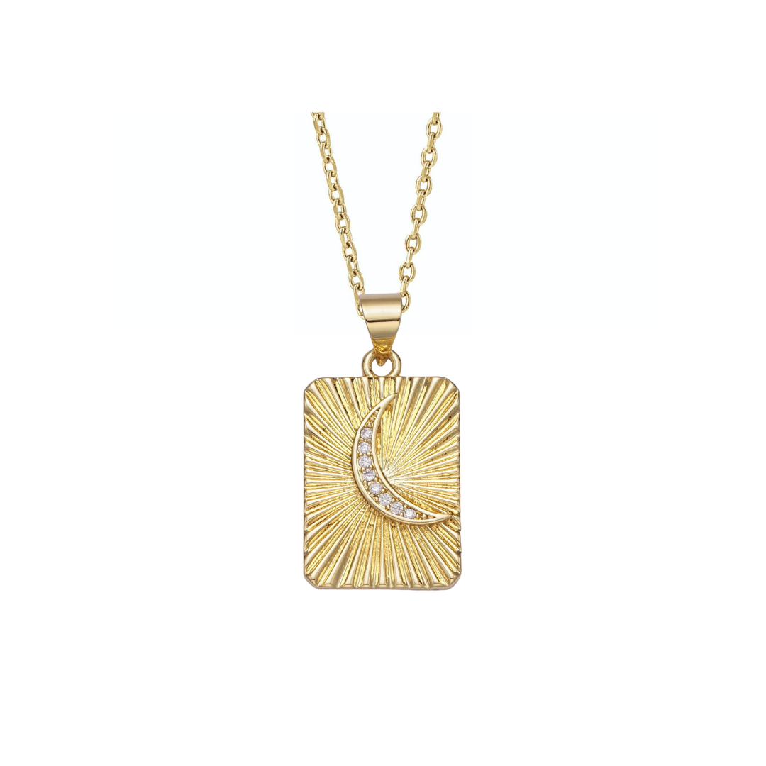 CZ Moon Necklace