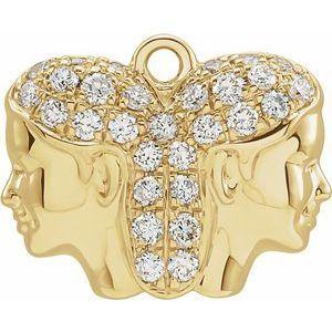 Diamond Zodiac Sign Necklace - Elisha Marie Jewelry