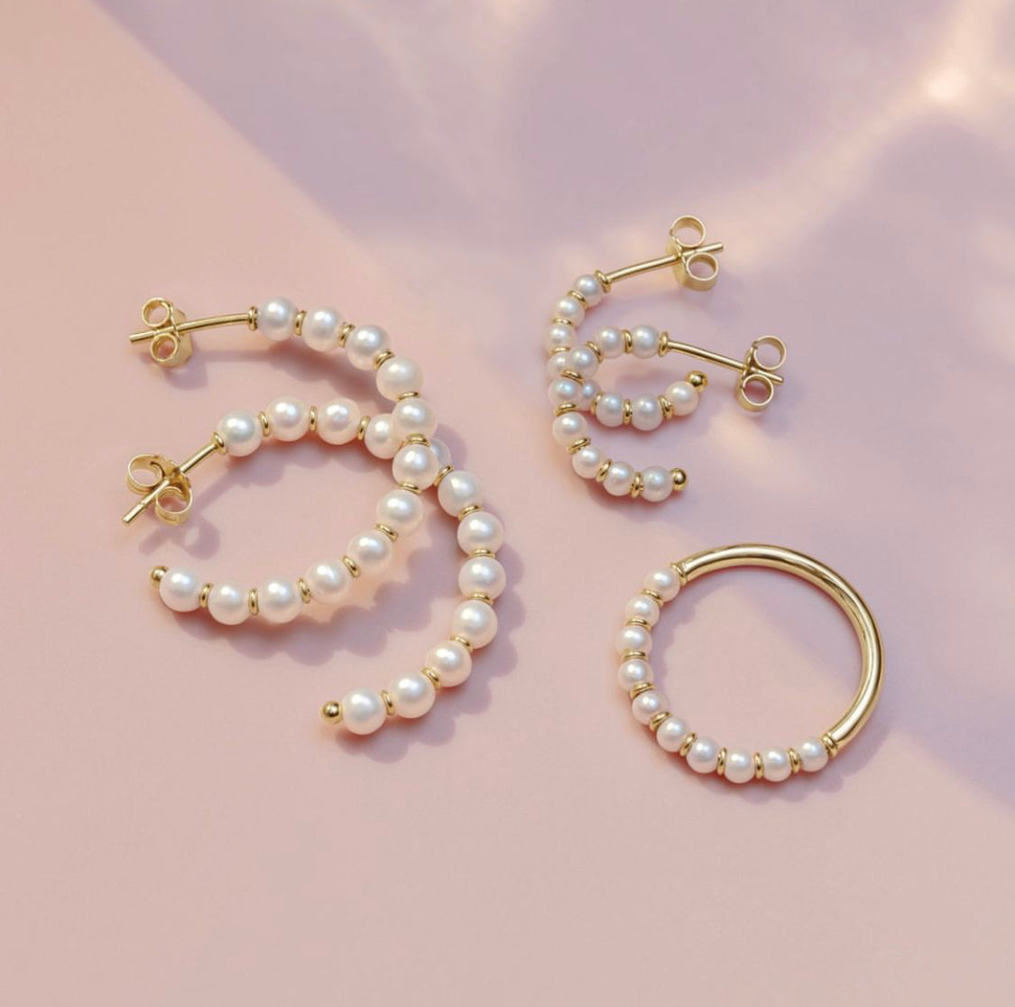 Pearl Cluster Earrings