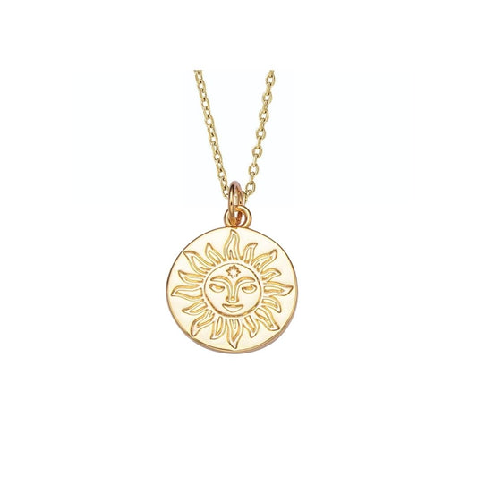 Sun Face Necklace
