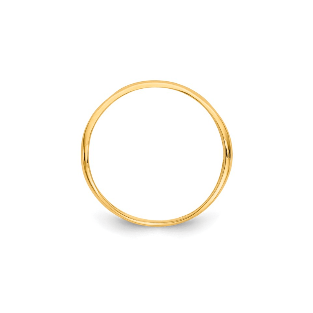 14K Double Wave Stack Ring - Elisha Marie Jewelry
