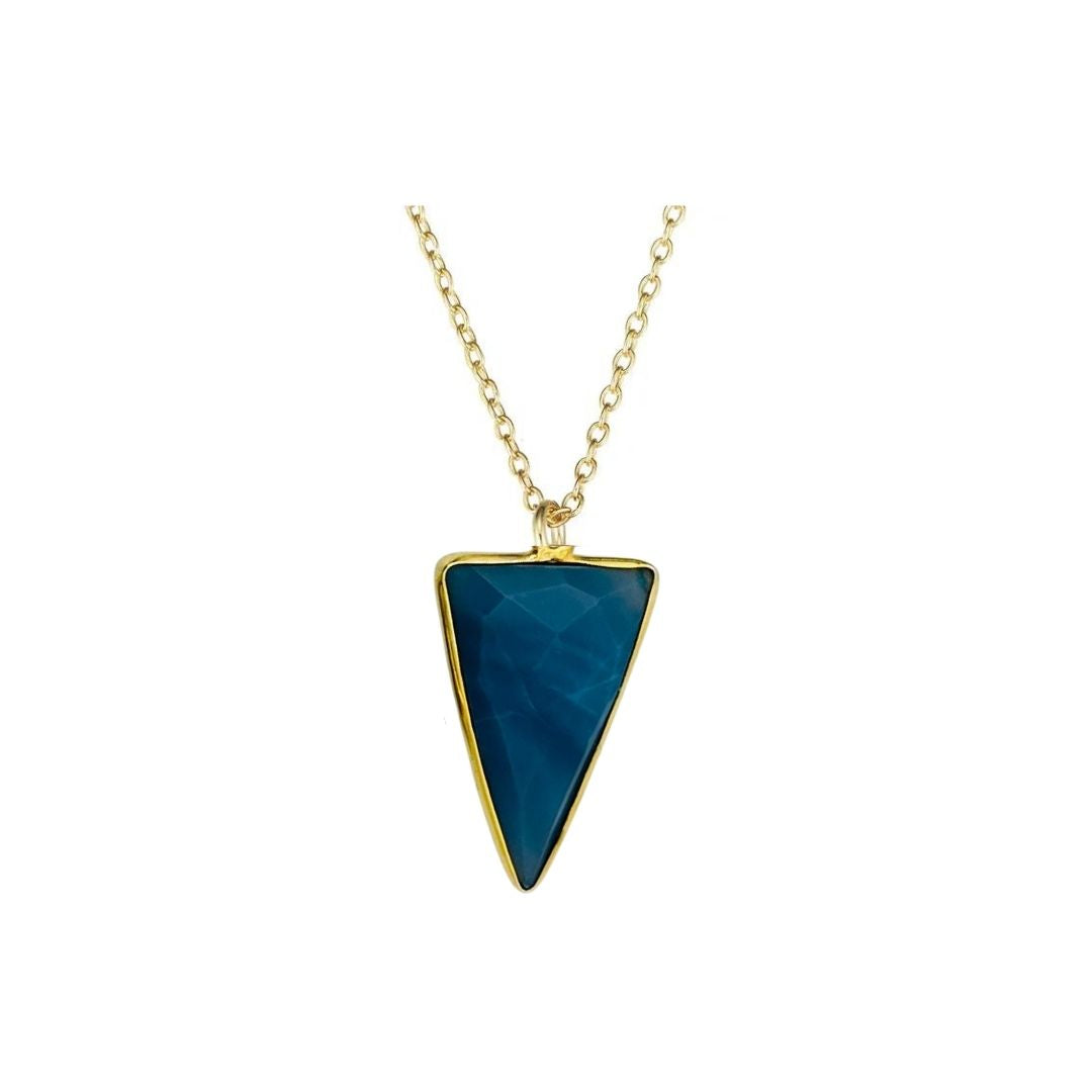 Blue Opal Arrow Necklace