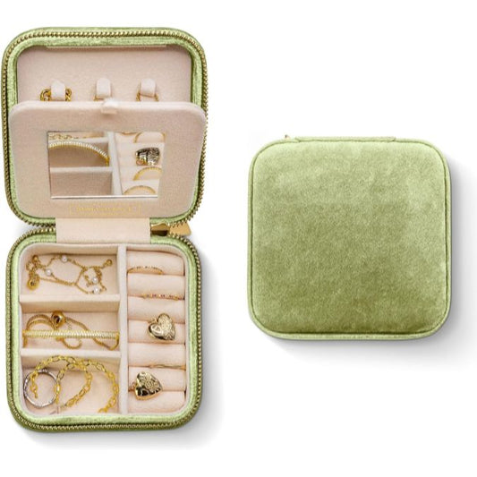 Small Travel Velvet Jewelry Case